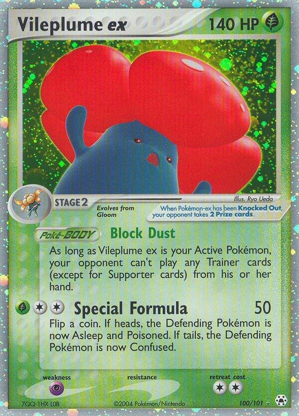 Vileplume ex (100/101) (Hidden Legends) Pokemon
