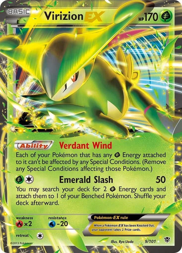 Virizion EX (9/101) (Plasma Blast) (PLB) Pokemon