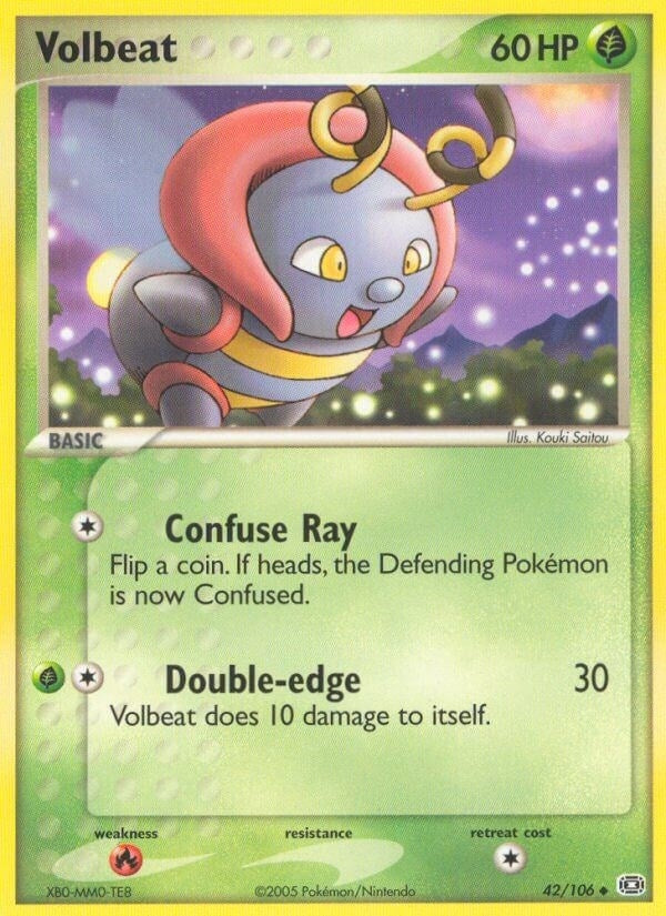 Image for Volbeat (42/106) (EX Emerald) (EM) - Pokemon