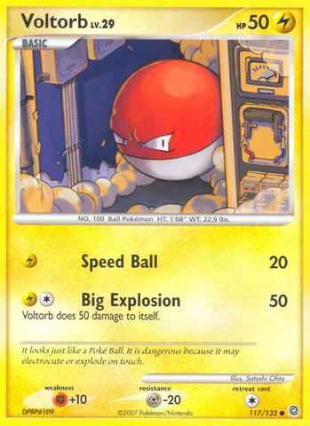 Image for Voltorb (117/132) (Secret Wonders) - Pokemon
