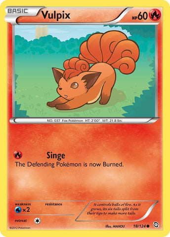 Vulpix (18/124) (Dragons Exalted) Pokemon