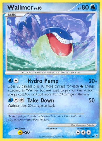 Image for Wailmer (87) (Supreme Victors) - Pokemon