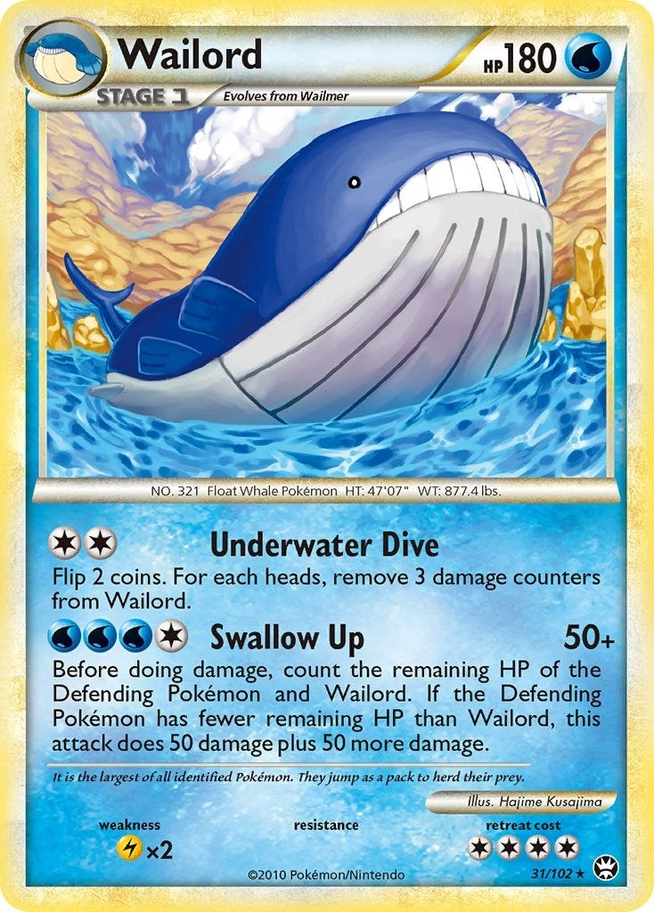 Image for Wailord (31/102) (Triumphant) (TM) - Pokemon