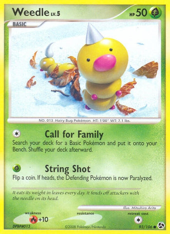 Image for Weedle (93/106) (Great Encounters) - Pokemon