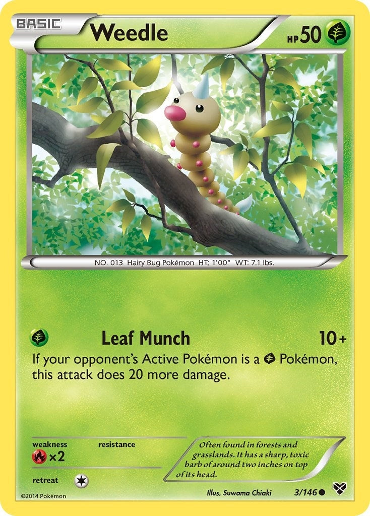Image for Weedle (3/146) (XY Base Set) - Pokemon