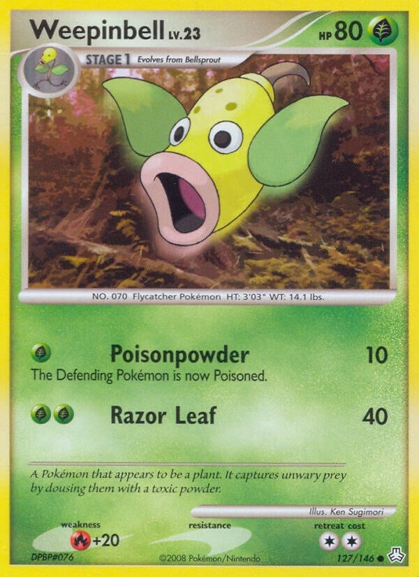 Image for Weepinbell (127/146) (Legends Awakened) - Pokemon