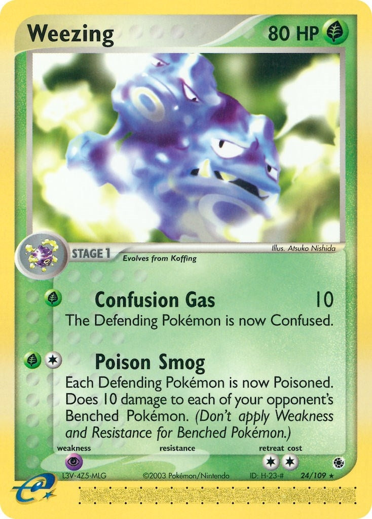 Weezing (24/109) (Ruby and Sapphire) Pokemon