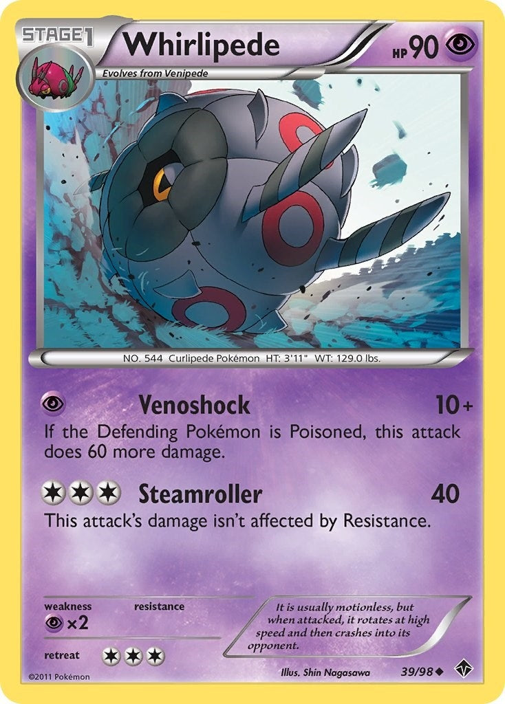 Image for Whirlipede (39/98) (Emerging Powers) (EPO) - Pokemon