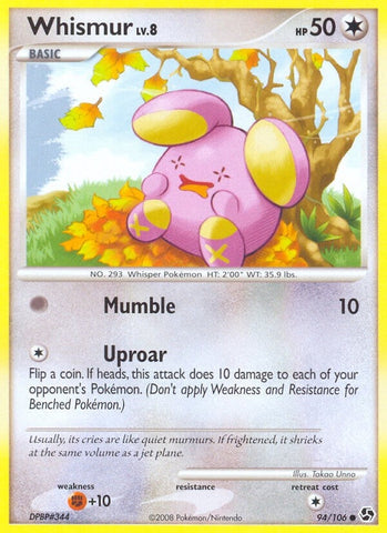 Image for Whismur (94/106) (Great Encounters) - Pokemon