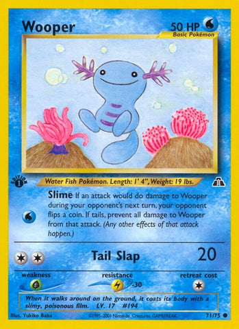 Image for Wooper (71/75) (Neo Discovery) - Pokemon