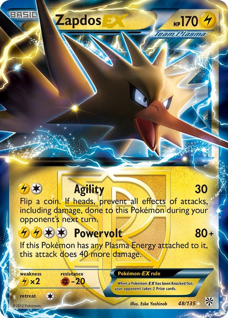 Zapdos EX (Team Plasma) (48/135) (Plasma Storm) Pokemon