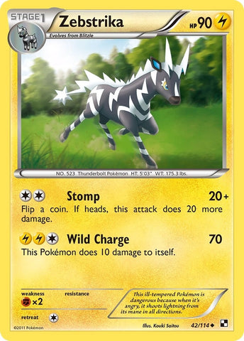 Image for Zebstrika (42) (42/114) - Pokemon