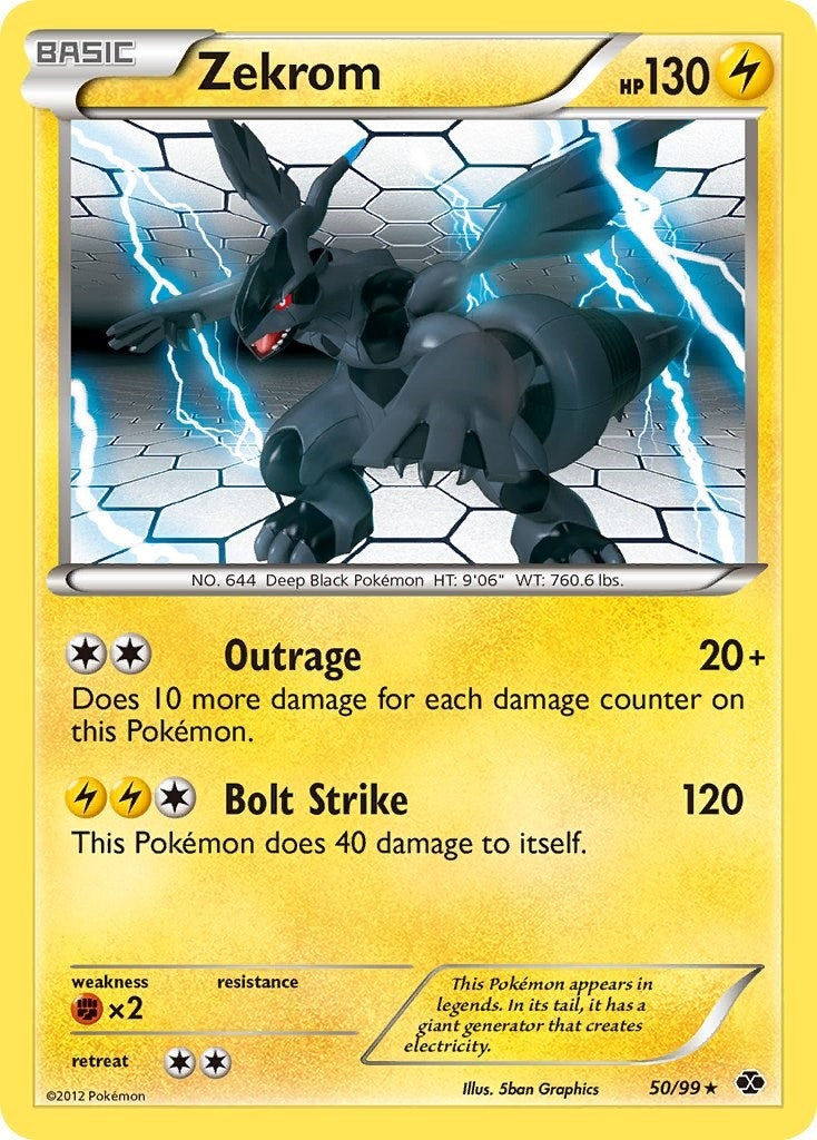 Image for Zekrom (50/99) (Next Destinies) (NXD) - Pokemon