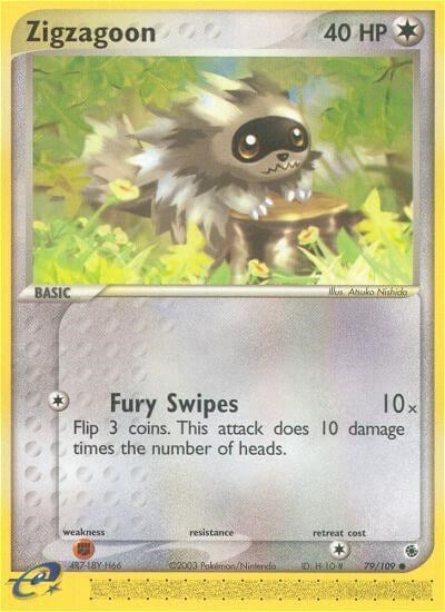 Zigzagoon (79/109) (EX Ruby and Sapphire) Pokemon