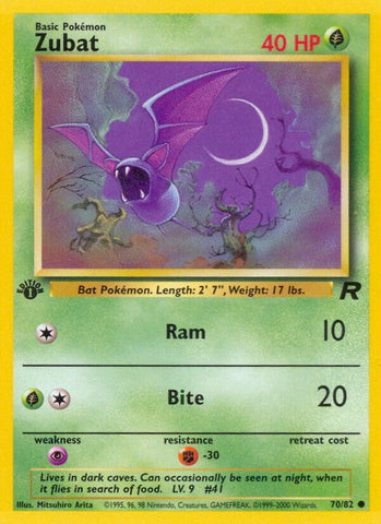 Zubat (70/82) (Team Rocket) Pokemon