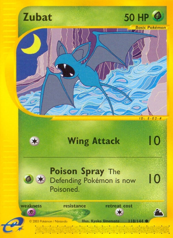 Zubat (118) (118/144) (Skyridge) (SK) Pokemon