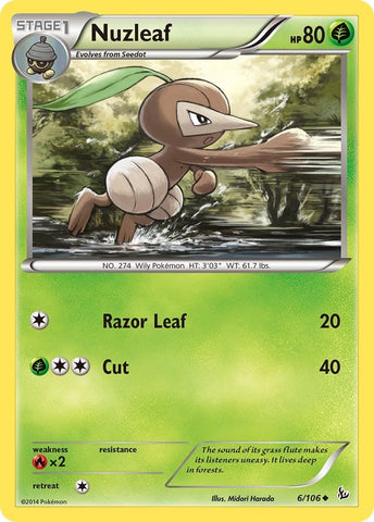 Image for Nuzleaf (6/106) (XY - Flashfire) - Pokemon