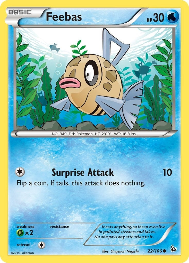 Image for Feebas (22/106) (XY - Flashfire) - Pokemon