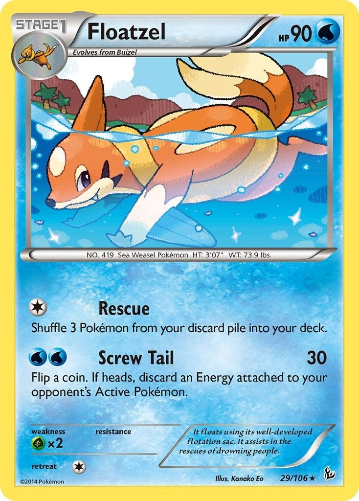 Image for Floatzel (29/106) (XY - Flashfire) - Pokemon
