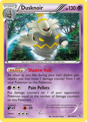 Image for Dusknoir (40/106) (XY - Flashfire) - Pokemon