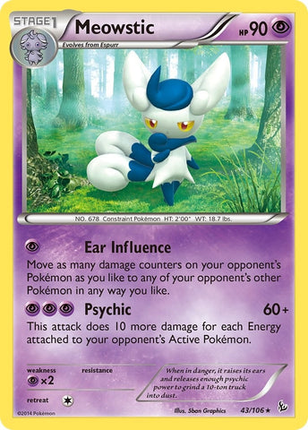 Image for Meowstic (43/106) (XY - Flashfire) - Pokemon