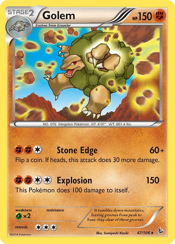 Image for Golem (47/106) (XY - Flashfire) - Pokemon