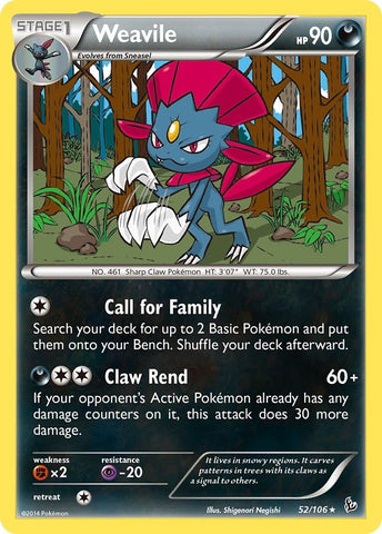 Image for Weavile (52/106) (XY - Flashfire) - Pokemon