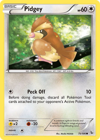 Image for Pidgey (75/106) (XY - Flashfire) - Pokemon