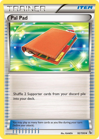 Image for Pal Pad (92/106) (XY - Flashfire) - Pokemon