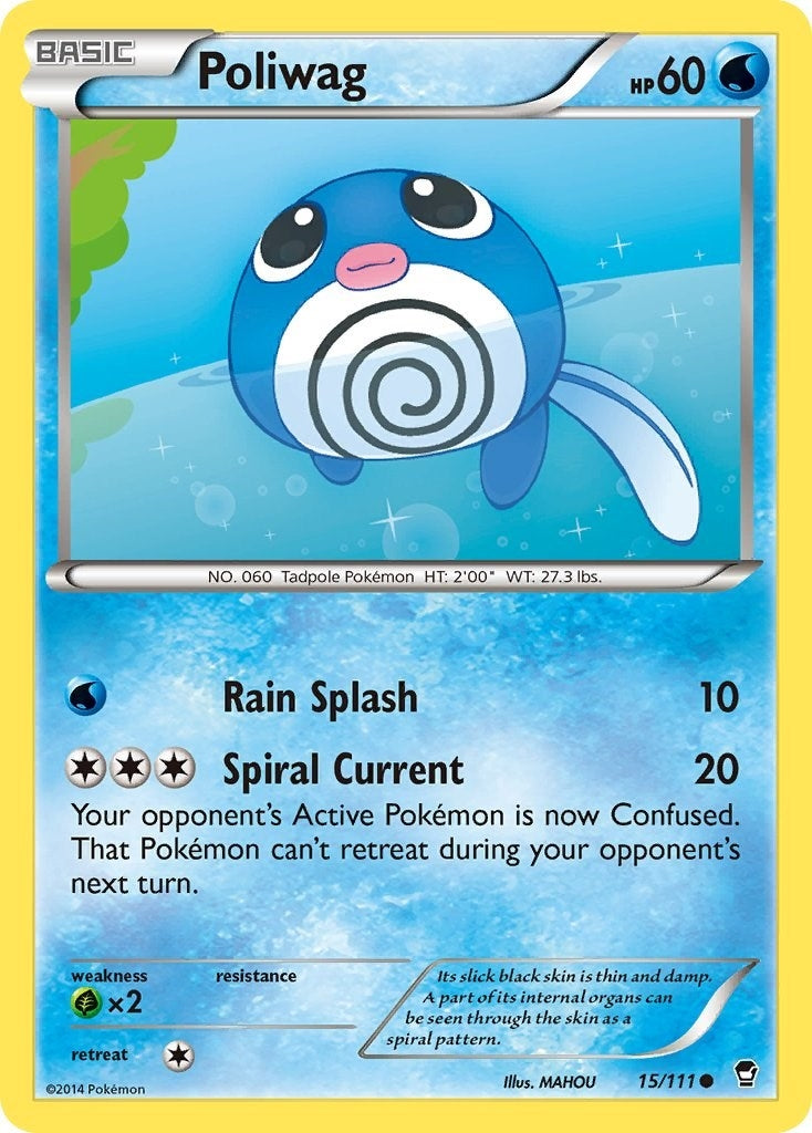Image for Poliwag (15/111) (XY - Furious Fists) - Pokemon