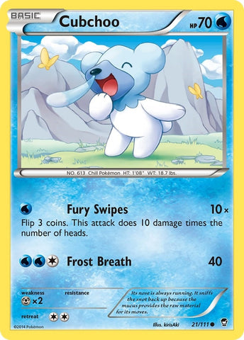 Image for Cubchoo (21/111) (XY - Furious Fists) - Pokemon