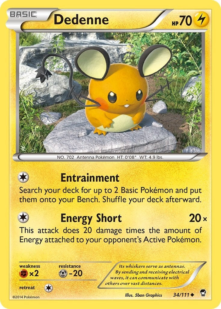 Image for Dedenne (34/111) (XY - Furious Fists) - Pokemon