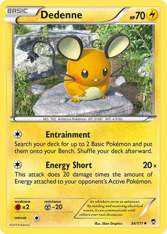 Image for Dedenne (34/111) (XY - Furious Fists) - Pokemon
