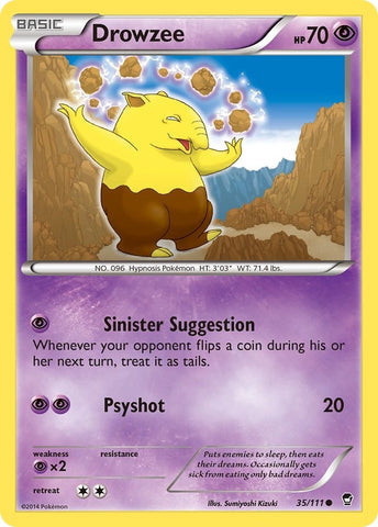 Image for Drowzee (35/111) (XY - Furious Fists) - Pokemon