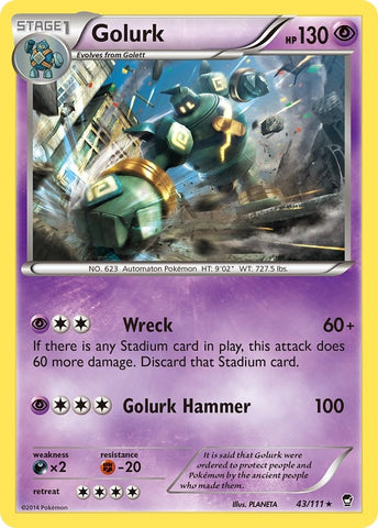 Image for Golurk (43/111) (XY - Furious Fists) - Pokemon