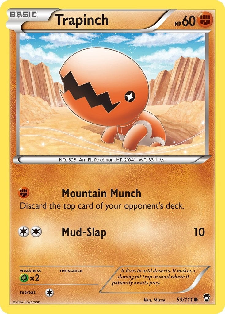 Image for Trapinch (53/111) (XY - Furious Fists) - Pokemon