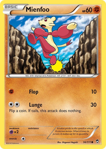 Image for Mienfoo (56/111) (XY - Furious Fists) - Pokemon