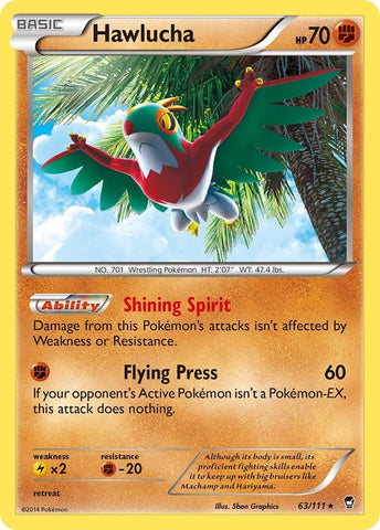 Image for Hawlucha (63/111) (XY - Furious Fists) - Pokemon
