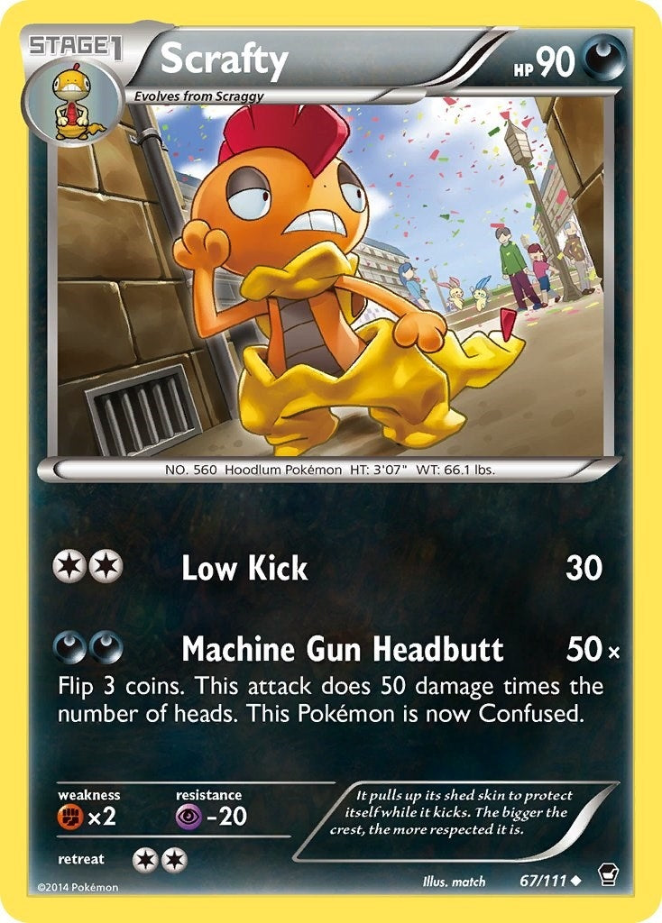 Image for Scrafty (67/111) (XY - Furious Fists) - Pokemon