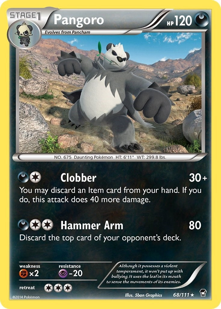 Image for Pangoro (68/111) (XY - Furious Fists) - Pokemon