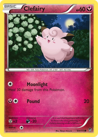 Image for Clefairy (69) (69/111) (XY - Furious Fists) - Pokemon
