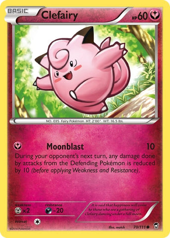Image for Clefairy (70) (70/111) (XY - Furious Fists) - Pokemon