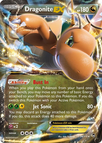 Image for Dragonite EX (74/111) (XY - Furious Fists) - Pokemon