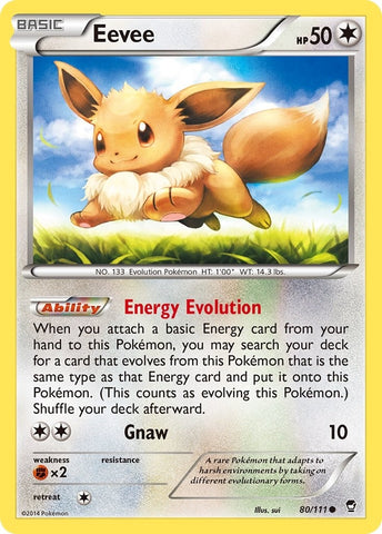 Image for Eevee (80/111) (XY - Furious Fists) - Pokemon