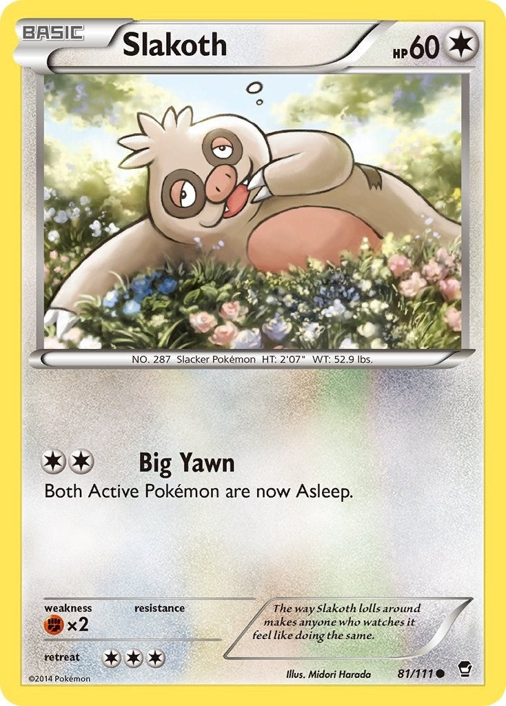 Image for Slakoth (81/111) (XY - Furious Fists) - Pokemon