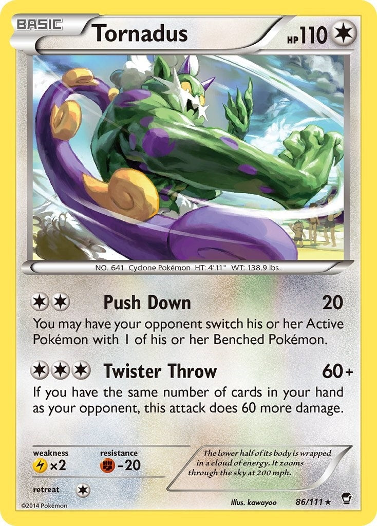 Image for Tornadus (86/111) (XY - Furious Fists) - Pokemon