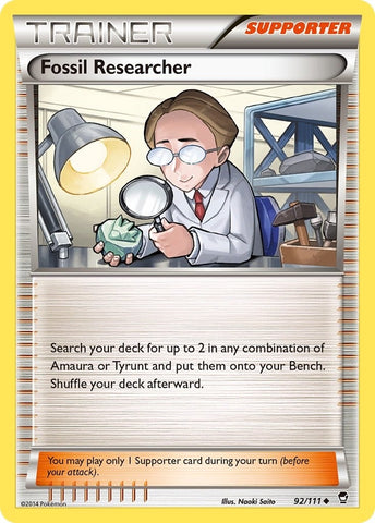 Image for Fossil Researcher (92/111) (XY - Furious Fists) - Pokemon