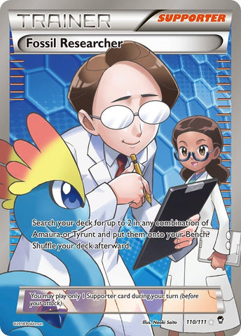 Image for Fossil Researcher (110 Full Art) (110/111) (XY - Furious Fists) - Pokemon