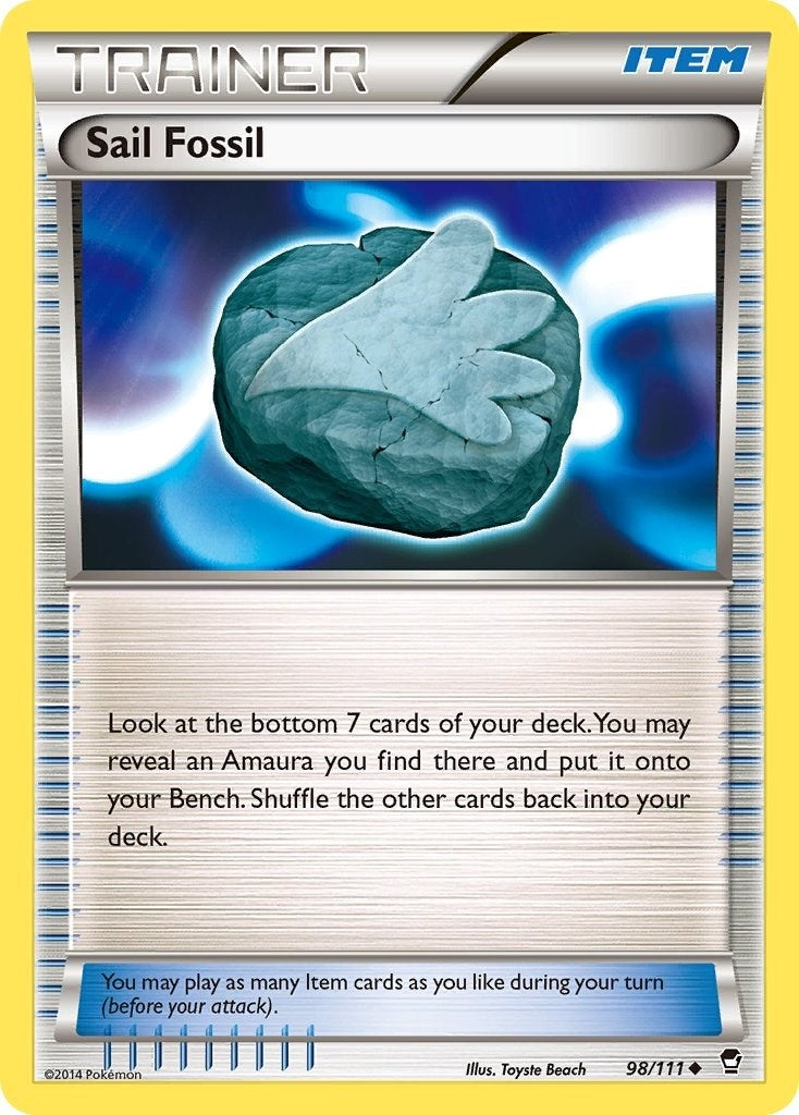Image for Sail Fossil (98/111) (XY - Furious Fists) - Pokemon