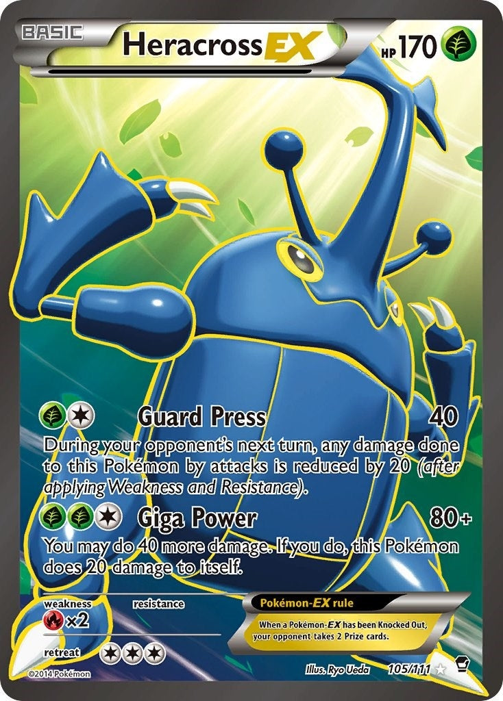 Image for Heracross EX (105 Full Art) (105/111) (XY - Furious Fists) - Pokemon